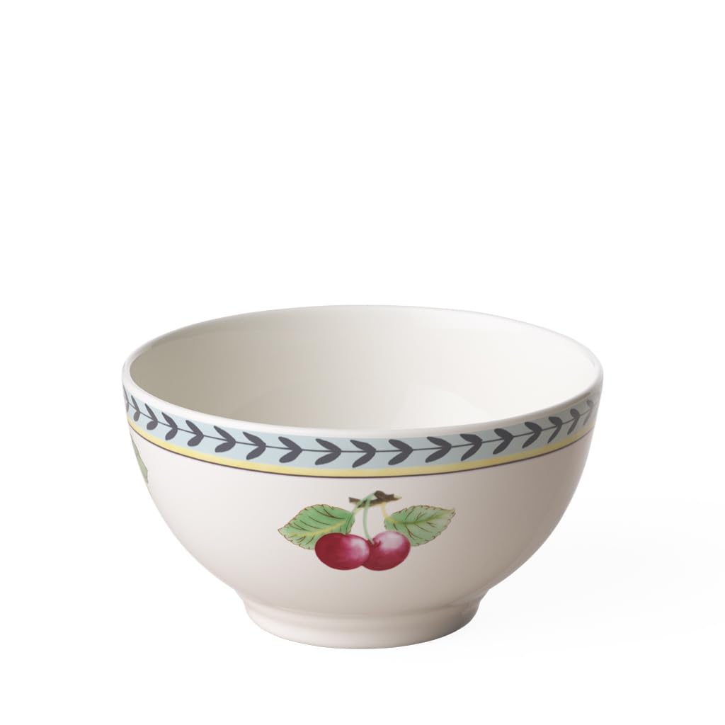 Villeroy und Boch French Garden Fleurence Schale, Premium Porzellan, Weiss/Bunt Landhaus &amp; Rustikal