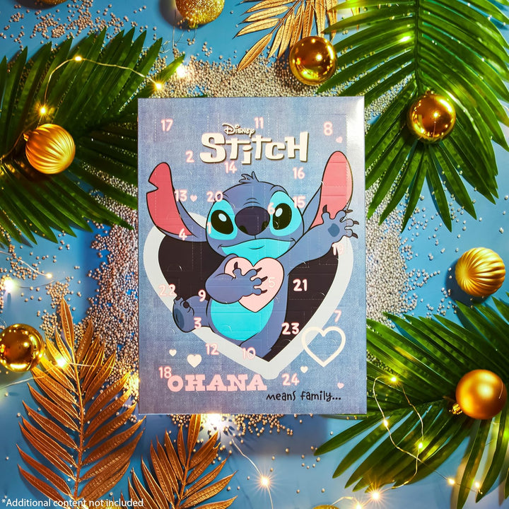 Disney Stitch Adventskalender 2024, Haarschmuck & Accessoires für Mädchen (Blau), Blau
