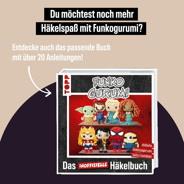 Funkogurumi Grogu. Das inoffizielle Häkelset: Anleitung, Garn in 3 Farben (63% Baumwolle, 37% Polyac