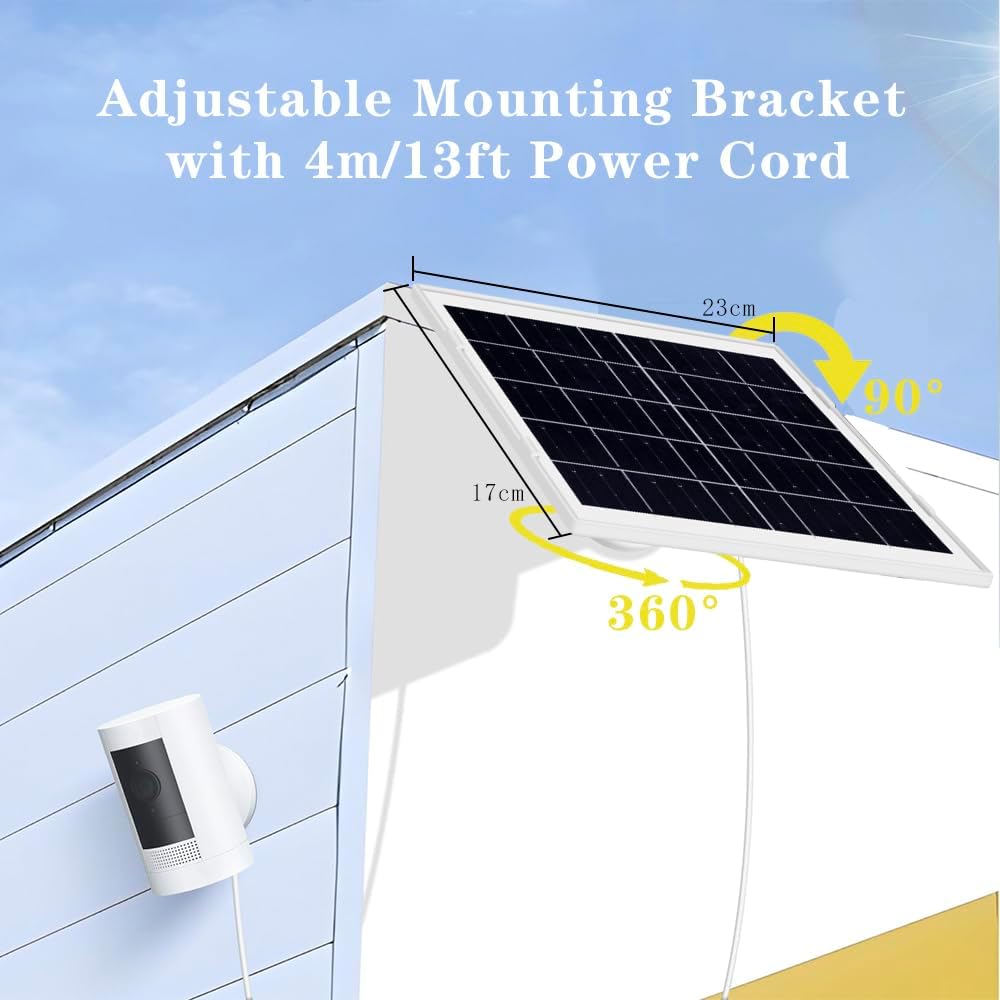 8W/5V Solarpanel, Schnellladung, integrierter Spannungsregler PCB, Schutzausrüstung, IP65 für Ring-K