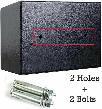 Digital Safe Tresor mit Schlüssel, Möbeltresor Wasserdichte, Elektr. Tresor Mini Safe Elektronischer