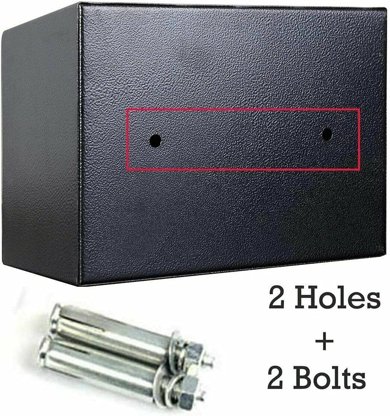 8.5L Digital Tresor Safe mit Schlussel Elektronisches Passwort Safe Cabinet Elektronik Sicherheitsbo