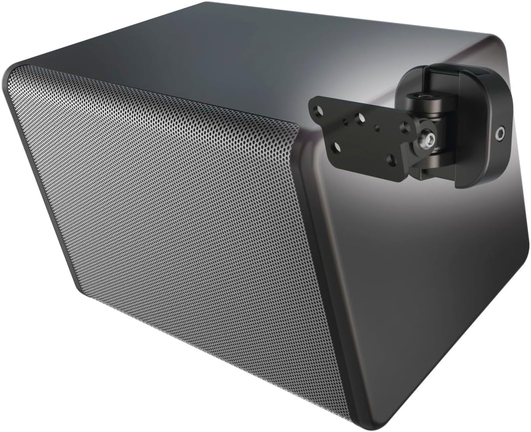 Hama Universal Lautsprecher-Wandhalterung, voll beweglich (neigbar/schwenkbar/360° drehbar, Boxenhal
