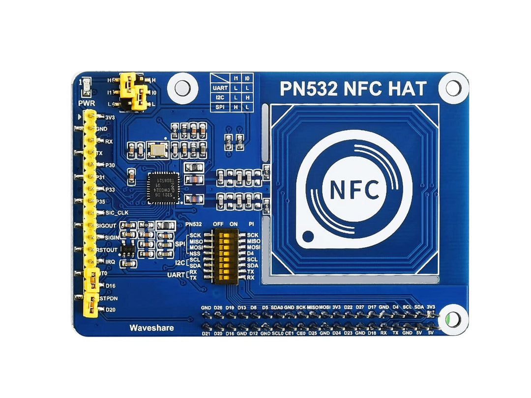 Waveshare PN532 NFC HAT for Raspberry Pi Near Field Communication Support I2C / SPI/UART Interfaces