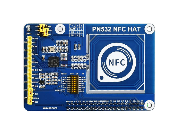 Waveshare PN532 NFC HAT for Raspberry Pi Near Field Communication Support I2C / SPI/UART Interfaces