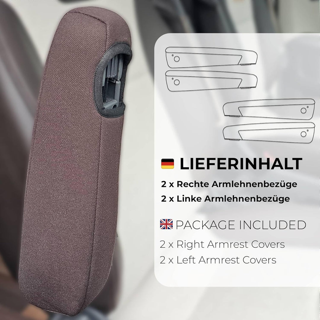 BREMER SITZBEZÜGE Wohnmobil Armlehnenbezug Typ 1 für FIAT Ducato, Boxer, Jumper Armlehnenbezug Typ 1
