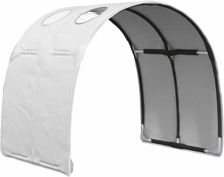 Bettunnel 2 Stück Weiss aus Polyester 211 x 67,5 x 2 cm für Kingsize-Betten, Innenbereich Schlafzimm