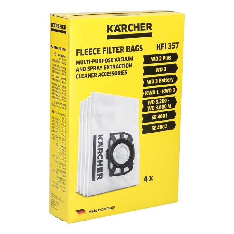 LUTH Premium Profi Parts Filterbeutel kompatibel mit Kärcher Kfi357 2.863-314.0 für Nasstrockensauge