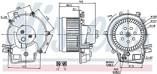 Innenraumgebläse Lüftermotor Heizung original NISSENS (87111)