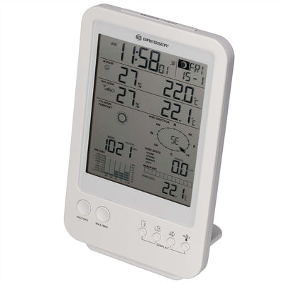 Bresser Wetterstation Funk mit Aussensensor Wetter Center 5-in-1,