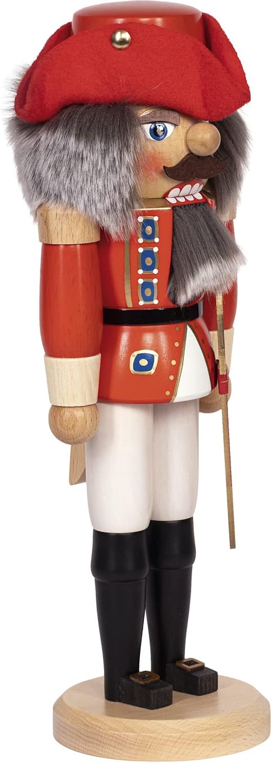 Saico NK21028 Nussknacker, Holz, rot, 36cm