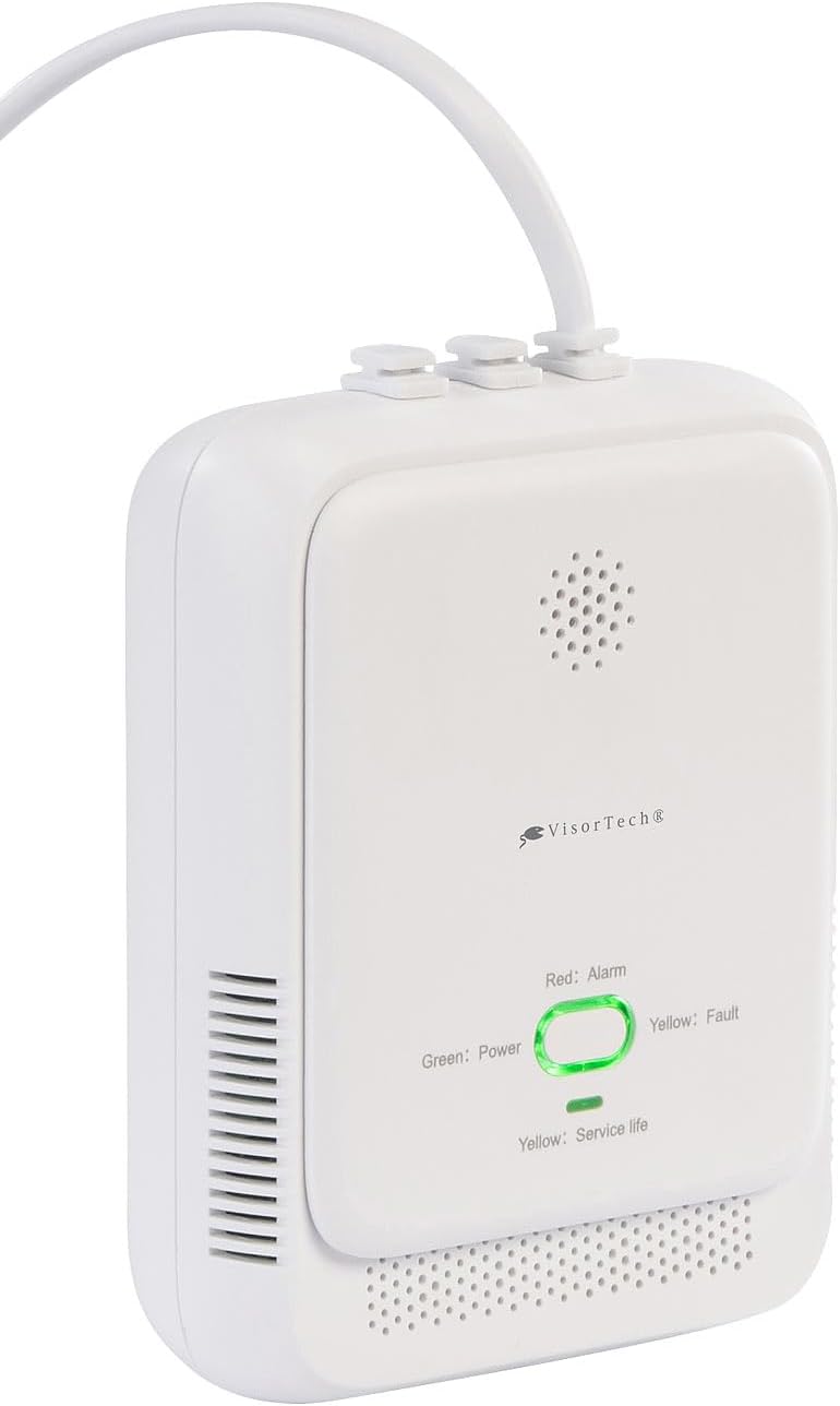 VisorTech Gaswarner: Smarter Multi-Gasmelder für haushaltsübliche Gase, WLAN &amp; App, 85db (Multigasme