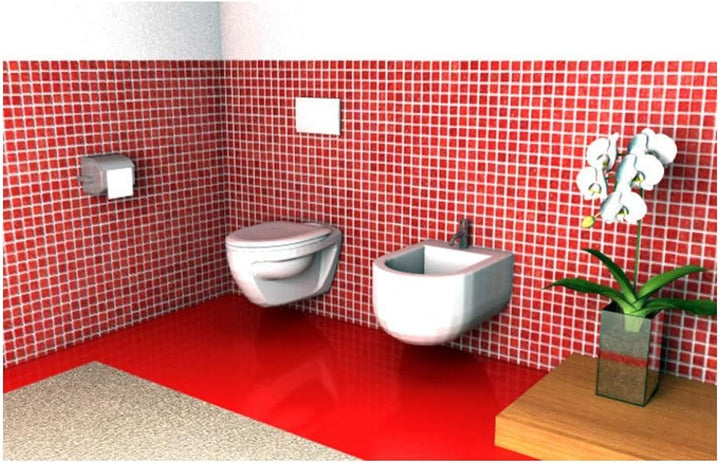 Fischer 4841 Sanitärrahmen hängend, grau Für Bidet, Für Bidet