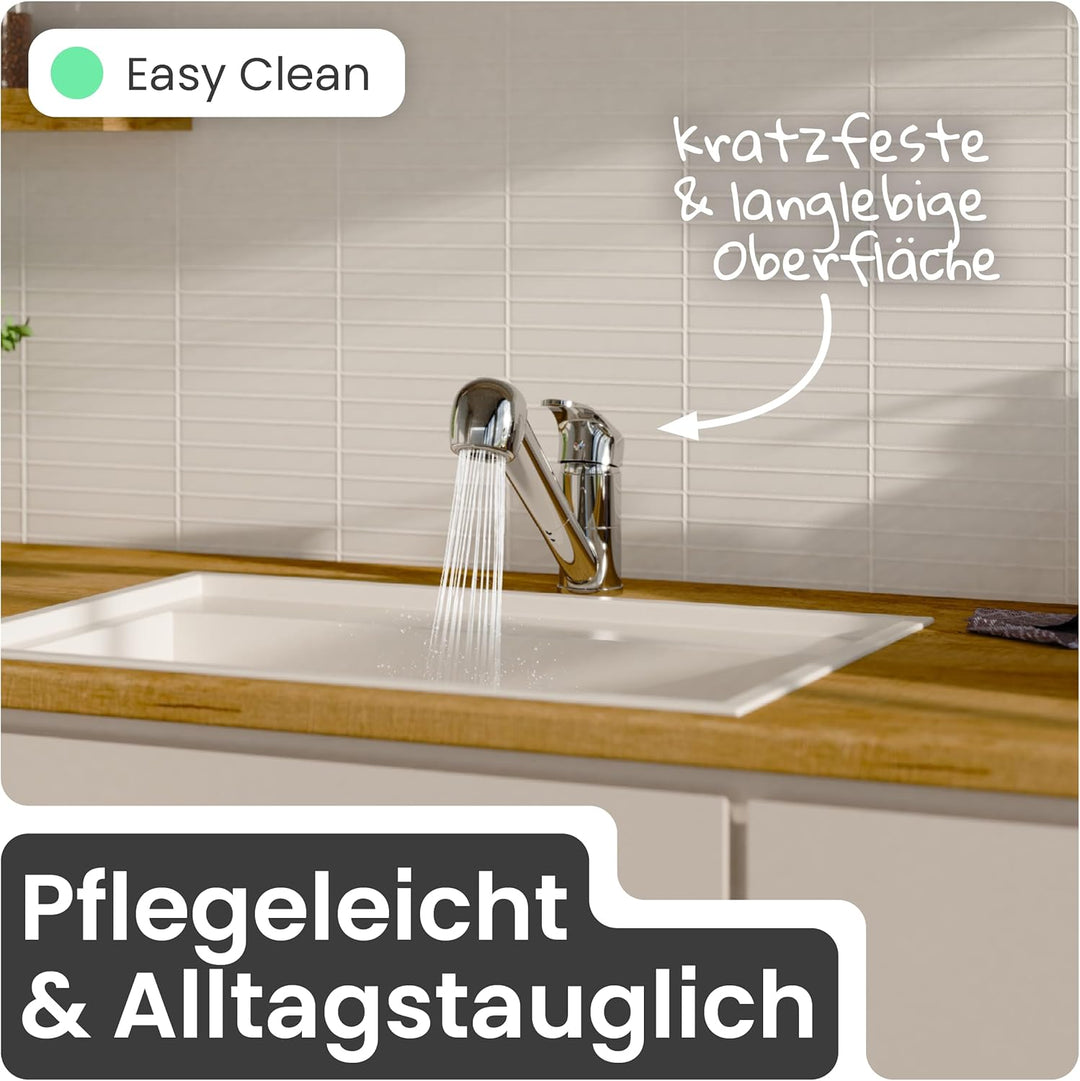 instmaier K2 Wasserhahn Küche ausziehbar | Spültischarmatur mit Geschirrbrause | Küchenarmatur mit 2
