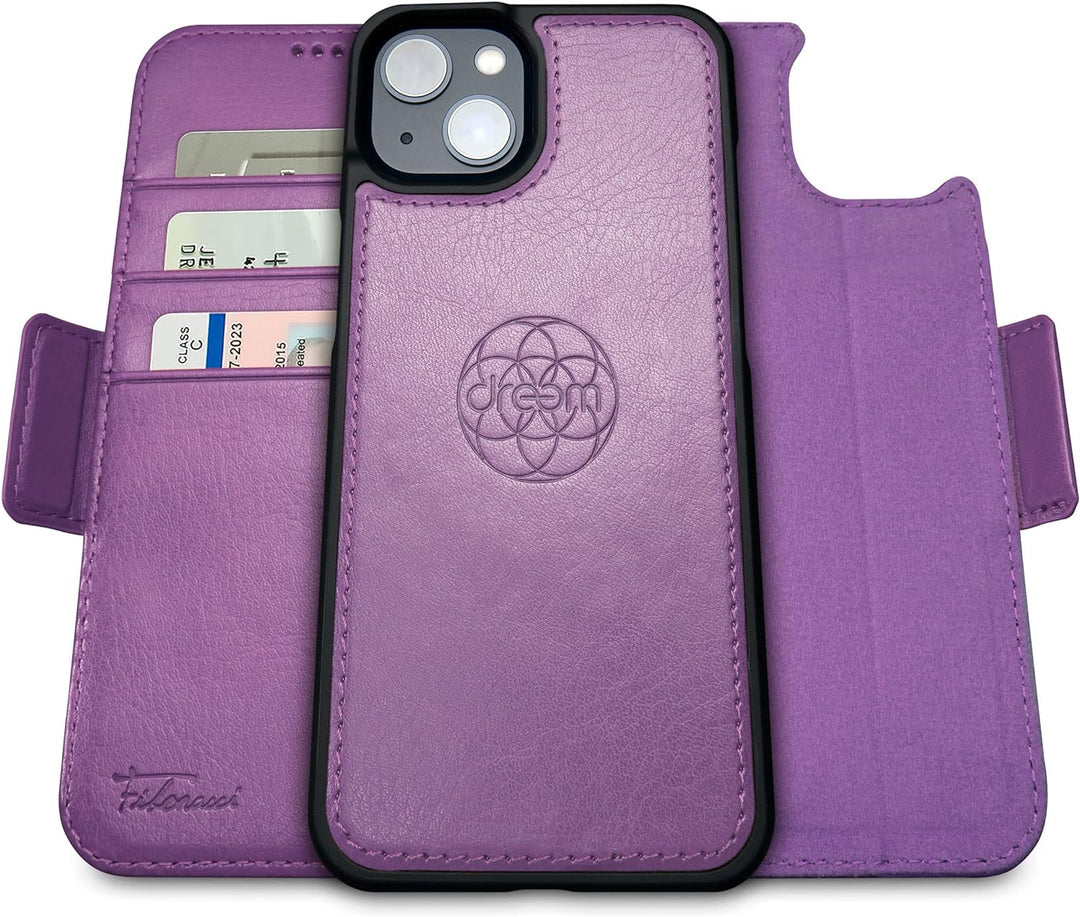 Dreem Fibonacci iPhone 14 Plus Brieftaschen-Etui / 2-in-1 stossfestes Etui und abnehmbares Folio aus