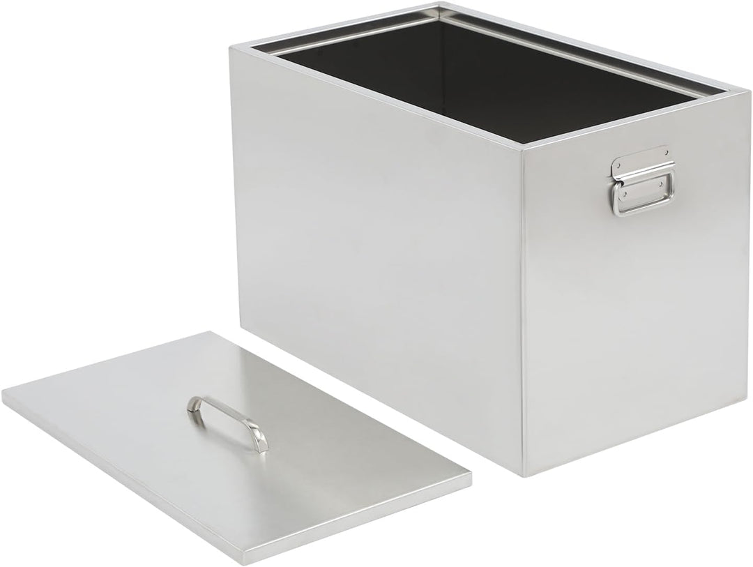 Wasserbad-Einkochtopf, 50L, Edelstahl 201, Einkochtopf für den Herd, Rechteckig, Silber, 52,1x29,2x3