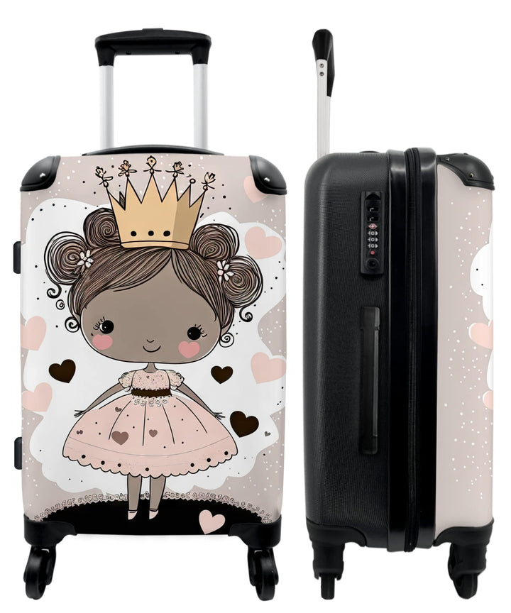 NoBoringSuitcases.com® Hartschalenkoffer Mädchen Kinder Koffer fürs Gepäck Carry on Trolli Geschenke