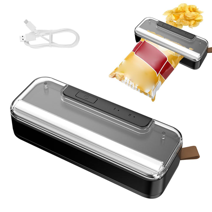 Mini Folienschweissgerät,2 in 1 Bag Sealer mit Cutter,Mini Beutelverschliesser,Wiederaufladbarer Tra