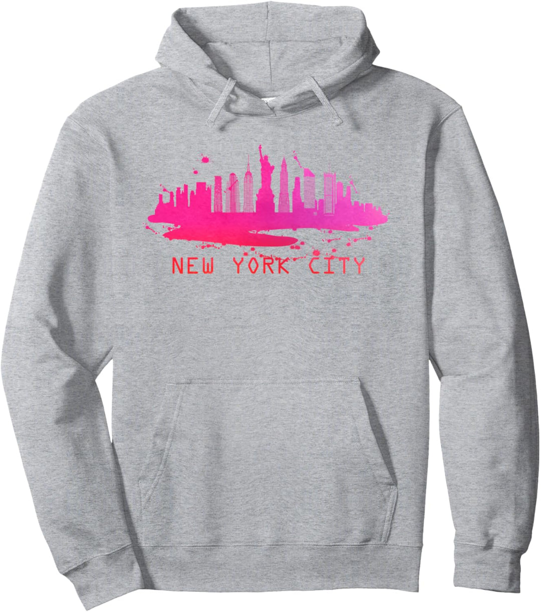 New York City Skyline – Modern New York City Pullover Hoodie