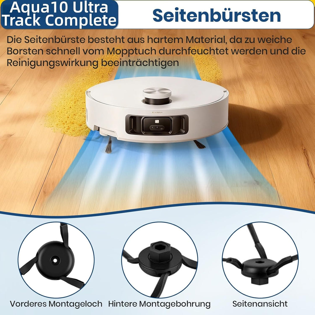 22 Stück Zubehör für Dreame Aqua10 Ultra Track Complete Saugroboter,Bestehend Aus 1 Hauptbürste,2 Ro