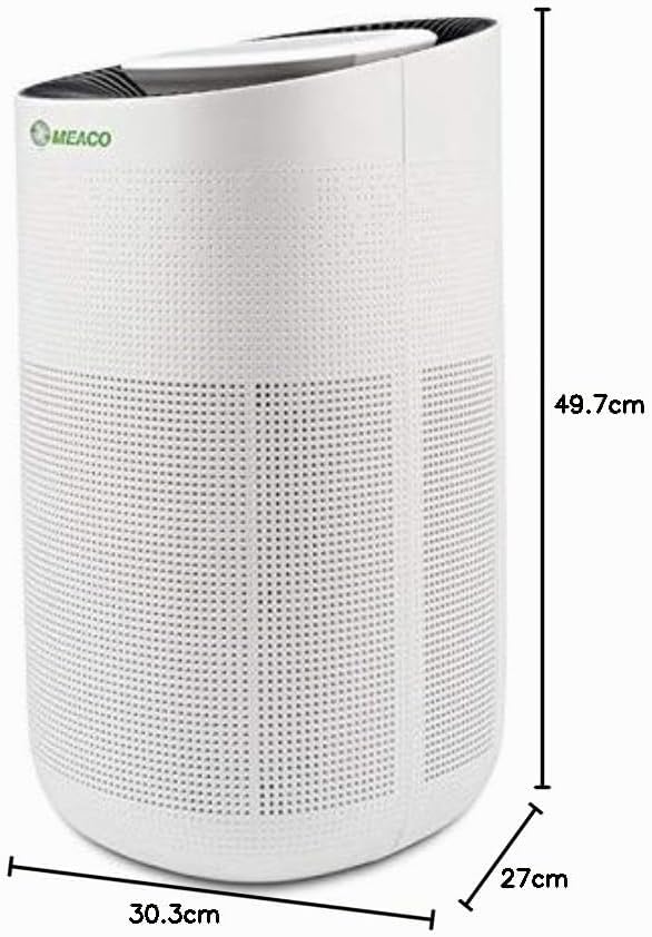Meaco Sauberer Luftreiniger CA-HEPA 76x5 W-LAN entfernt Allergene und Schadstoffe aus der Luft, steu