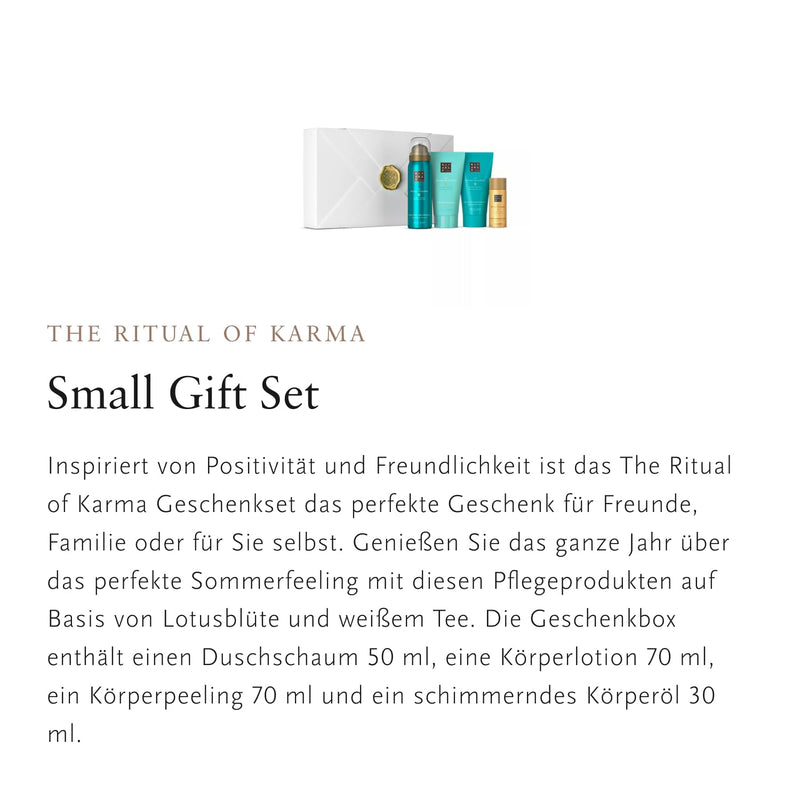 RITUALS Soothing Treat Geschenkset aus der The Ritual of Karma Serie, Set aus: Duschschaum, Körpercr