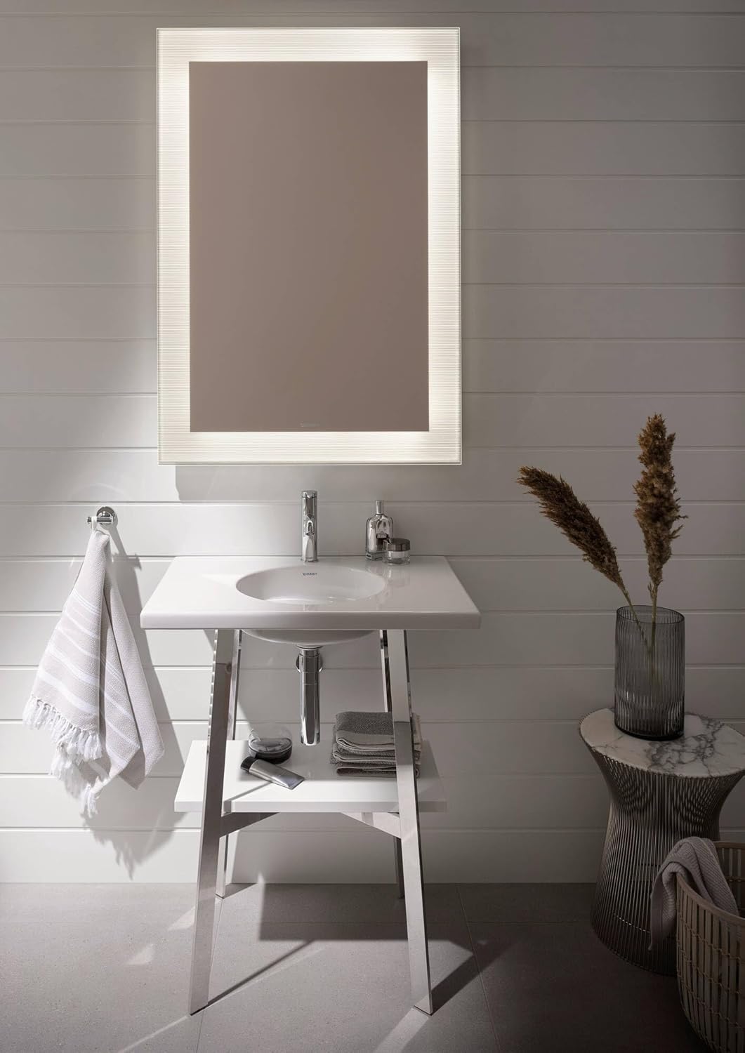 Duravit Handtuchhaken doppelt Starck T, Wandmontage, Chrom für 2 Handtücher Chrom, für 2 Handtücher