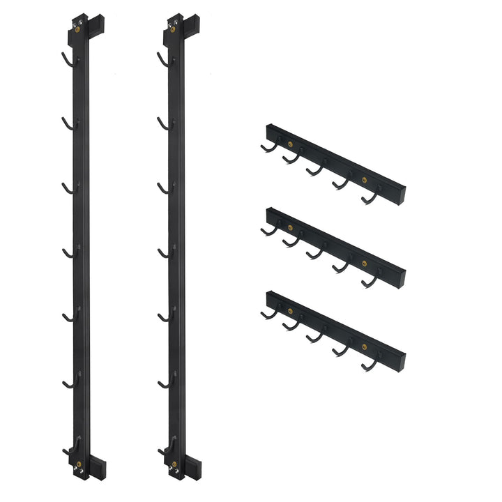 KORIKAHM Lat Pulldown Attachments Storage Rack, Wall Mounted Lat Pull Down Bar Organizer with Heavy