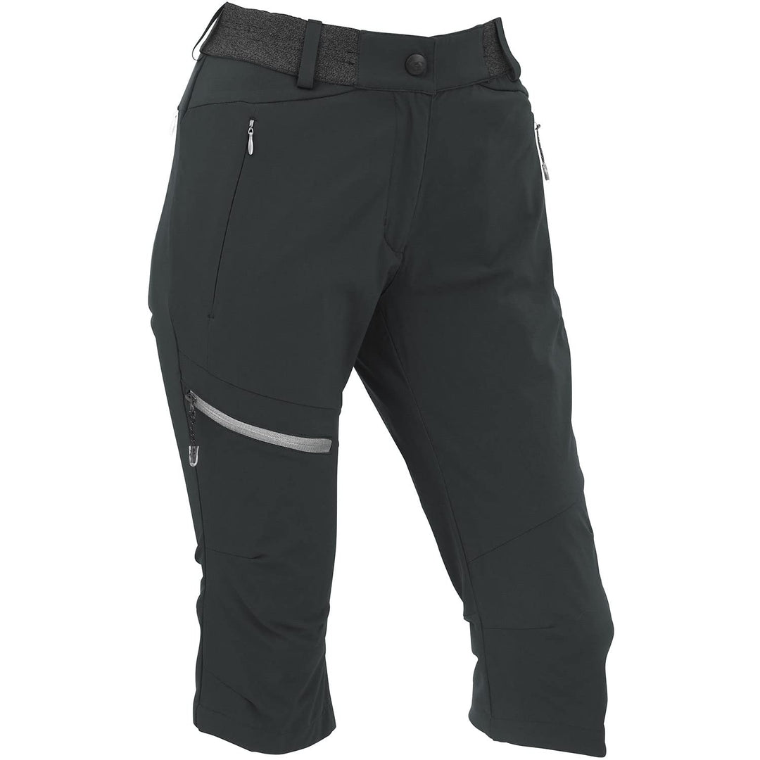 Maul Entlen Ultralight-Caprihose Damen Wanderhose schwarz 36 Schwarz, 36 Schwarz