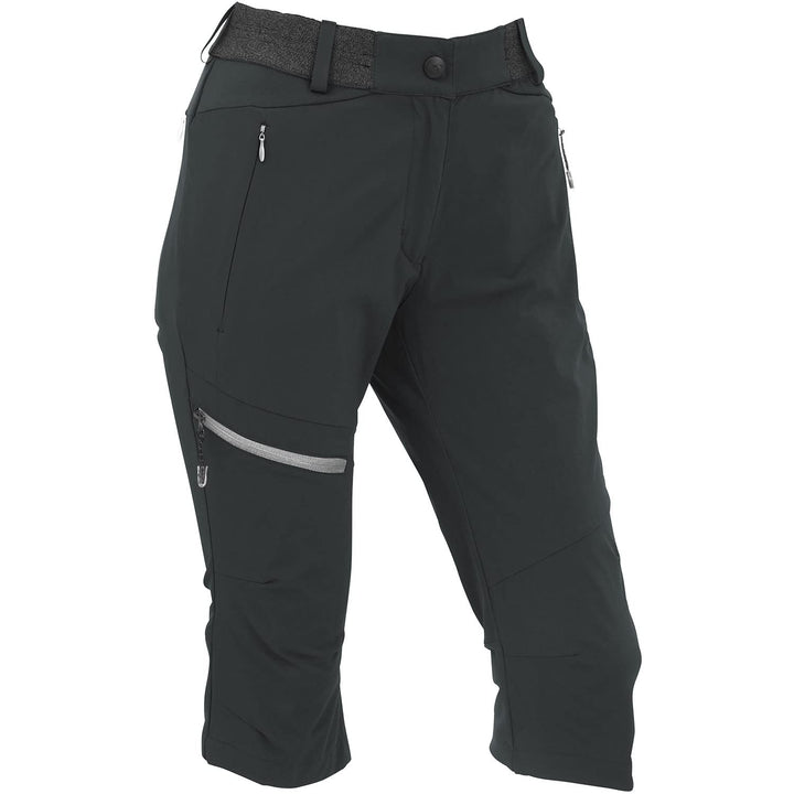 Maul Entlen Ultralight-Caprihose Damen Wanderhose schwarz 36 Schwarz, 36 Schwarz
