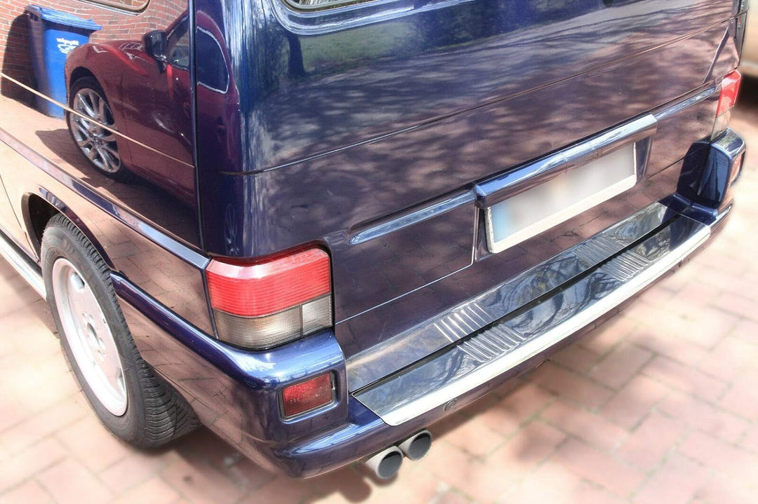 Ladekantenschutz Edelstahl CHROM kompatibel für VW T4 FACELIFT 1996-2003 | | mit Abkantung | premium