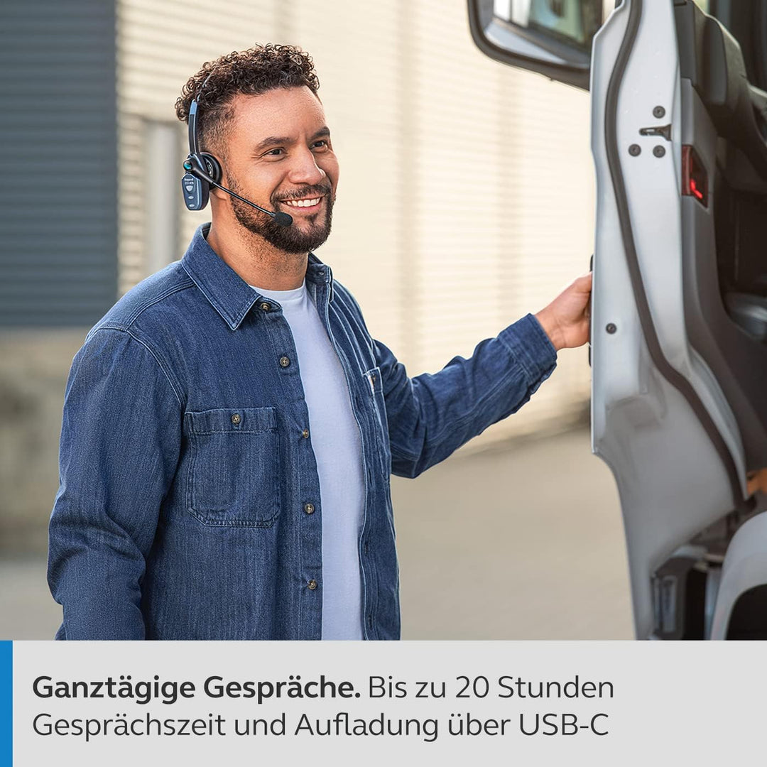 Jabra BlueParrott B250-XTS SE Bluetooth 5.0 On-Ear-Mono-Headset - für lärmintensive Umgebungen - 91%