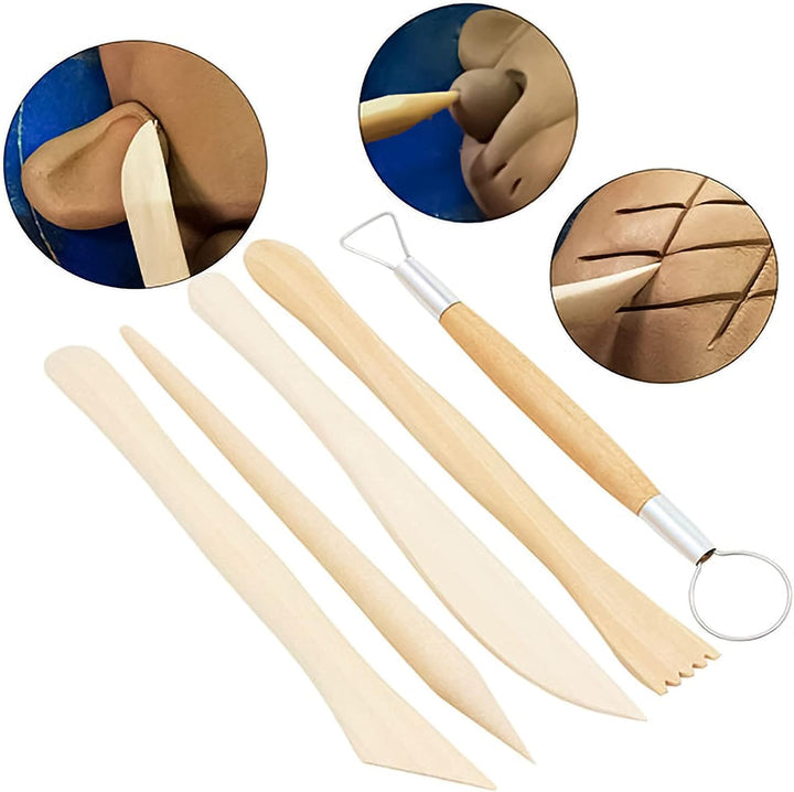 Frasheng Modellierwerkzeug,36 Stück Ton Werkzeug,Sculpting Werkzeug,Modellierwerkzeuge Set,Keramik W