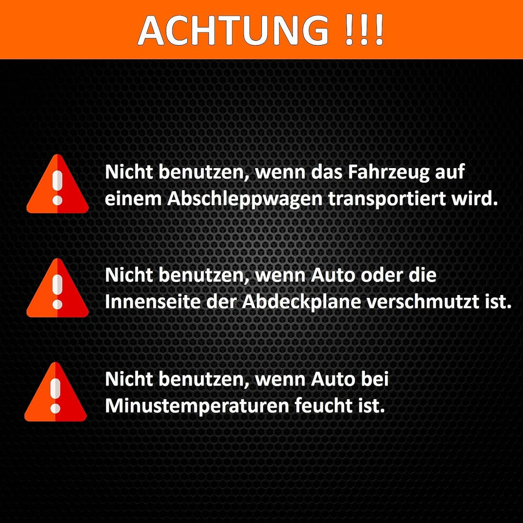 Autoabdeckung Wasserfest & Extrastark Atmungsaktive Autoplane Abdeckplane gegen Regen Schnee Wind UV