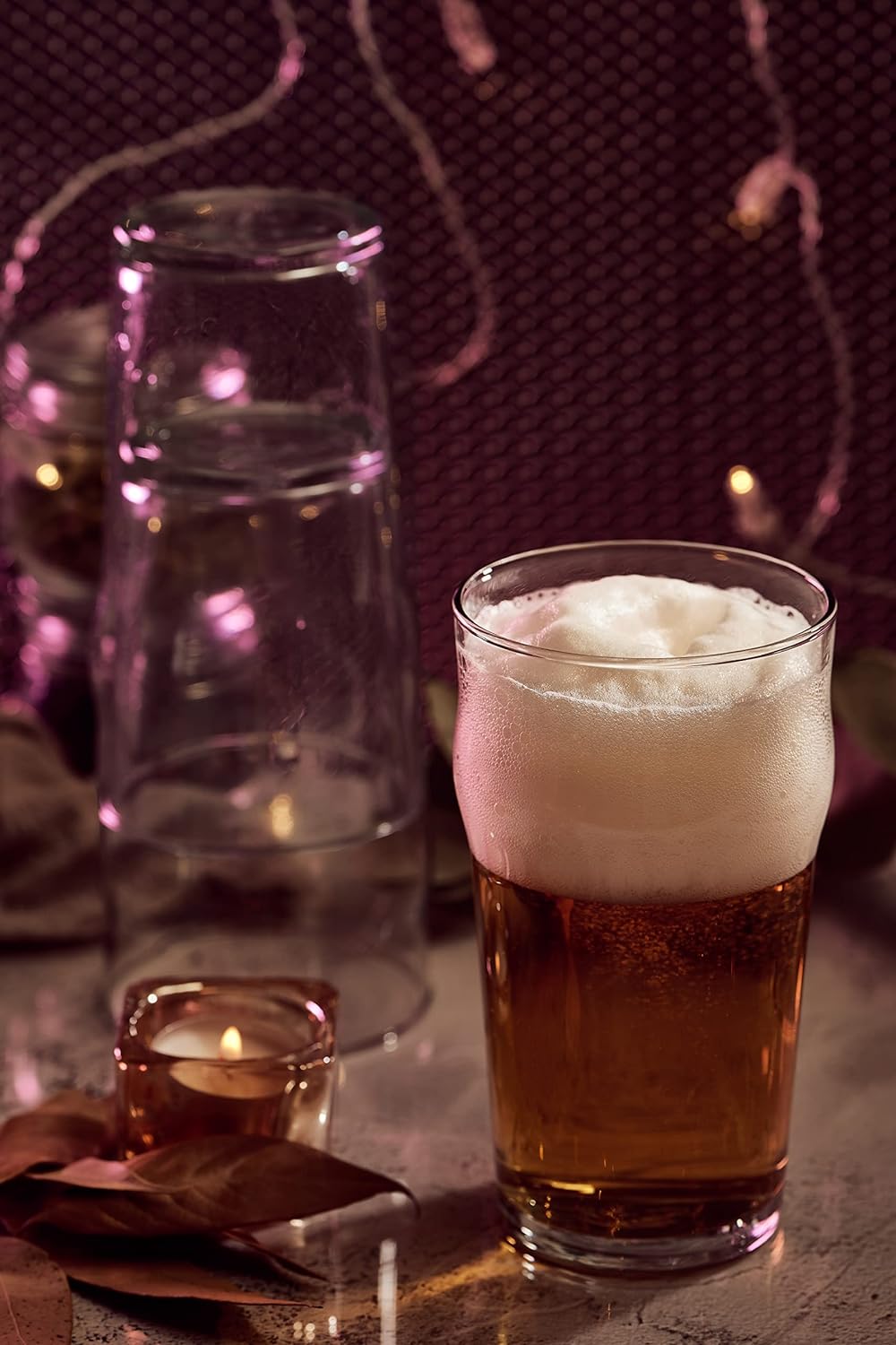 Hostelvia 12 kieliszków do piwa Nonic, 56 cl (1 Pint), wytrzymałe szkło hartowane 12 Stück (1er Pack