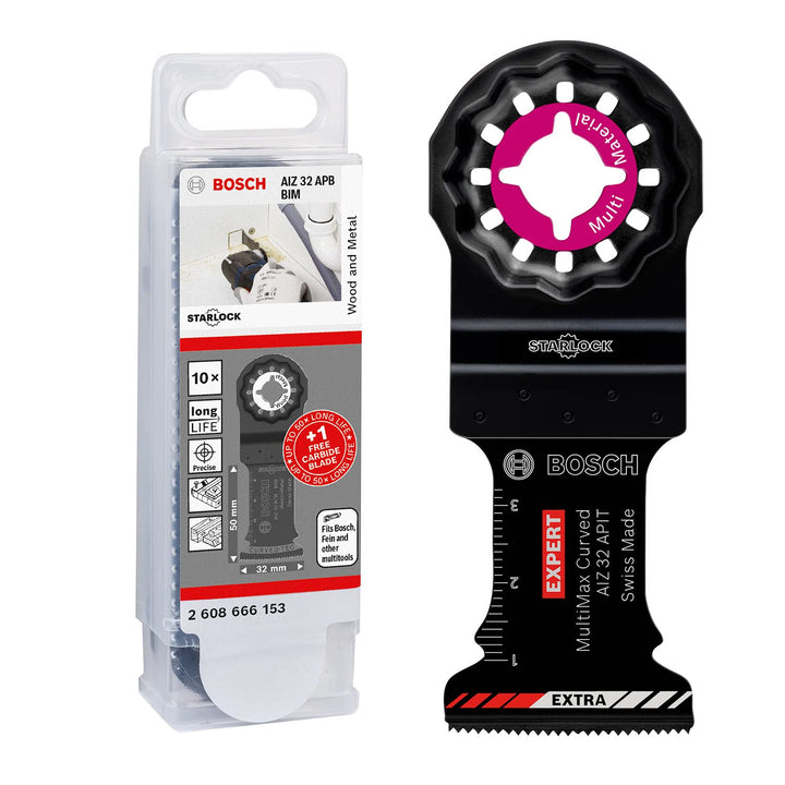 Bosch Accessories Bosch Professional 10x AIZ 32 APB + 1x Expert MultiMax AIZ 32 APIT Sägeblatt (für