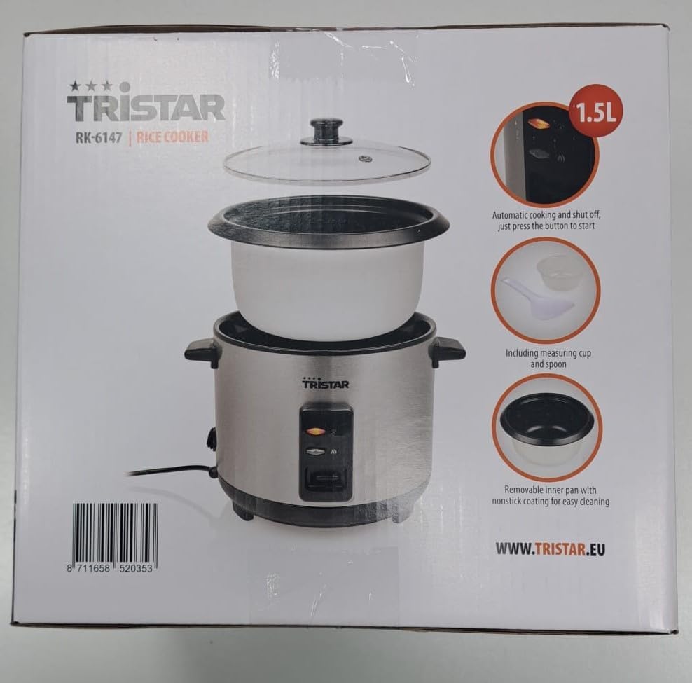 Reiskocher, 500 W, 1,5 l, 8 Tassen TRISTAR