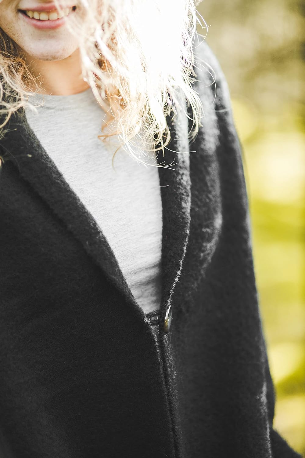 Damen Schal Schultertuch aus 100% Wolle mit Taschen - Poncho Stola 65x180cm + Fransen Tuch &amp; Umschla