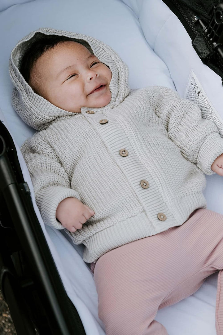 Baby's Only - Soul Kapuzenjacke Baby - Teddyfutter - Strickjacke für Jungen and Mädchen - 100% Bio-B