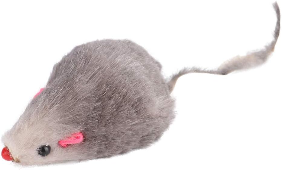 Spielzeug 12 Mäuse aus Kaninchenfell, 12 Stück, Haustier-Katzenspielzeug, Kleine Plüschmaus, Lustige