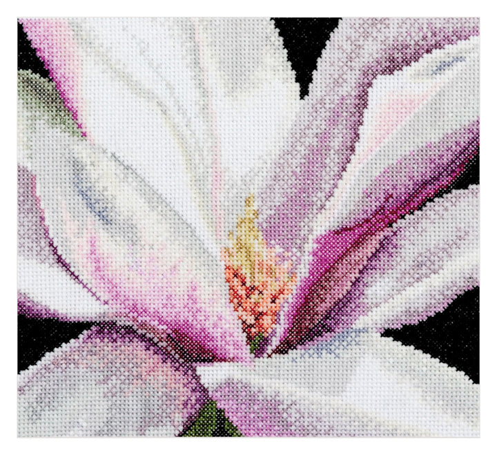 Thea Gouverneur - Kreuzstich-Set - Magnolien Aida - Aida - 18 Count - Für Erwachsene - 495A, Magnoli