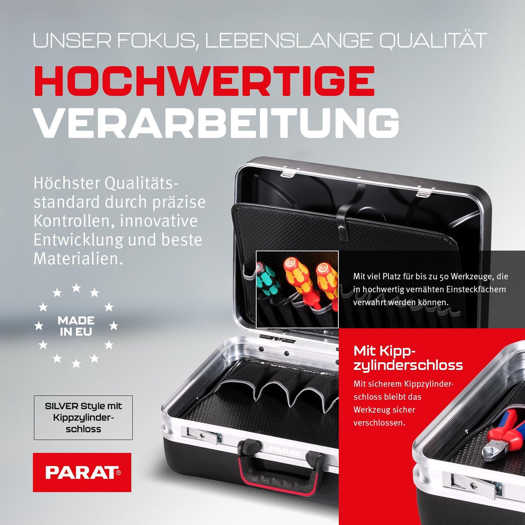 Parat Werkzeugkoffer Silver Style (Grösse L/Werkzeugtasche ohne Inhalt) 485040171 Grösse L Style, Gr