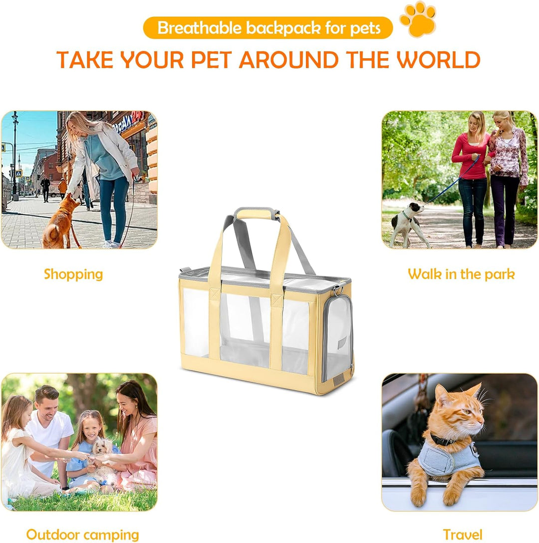 ALLSOPETS Hundetragetasche Haustier Tragetasche für Hunde und Katzen Atmungsaktiv Welpen Tragetasche