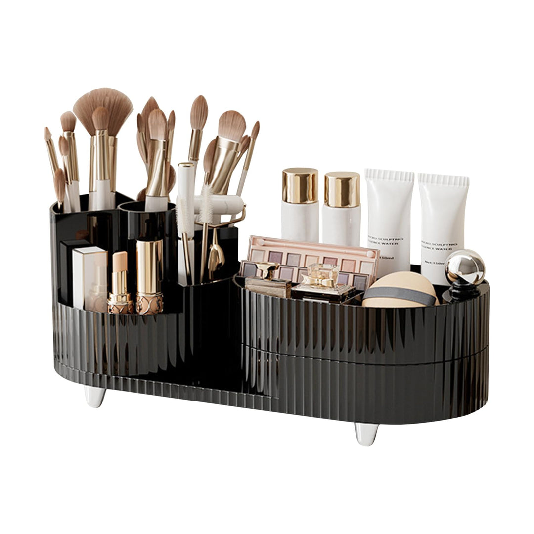 DASITON Make up Kosmetik Organizer,360° Drehbarer Make Up Pinsel Organizer,Grosser Kapazität Kosmeti