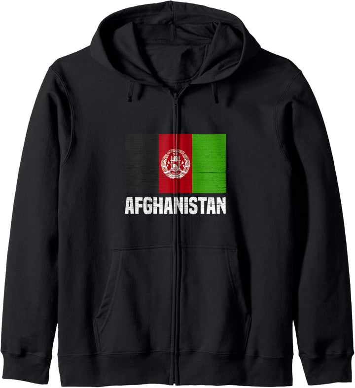 Afghanische Flagge Afghanistan Kapuzenjacke