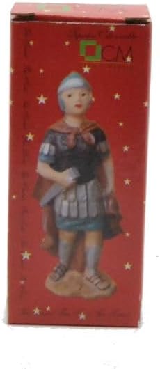 Krippenfigur, römische Generalfigur, Soldatenfigur, Krippenzubehör, Gladiator, Harzfigur, 10 cm