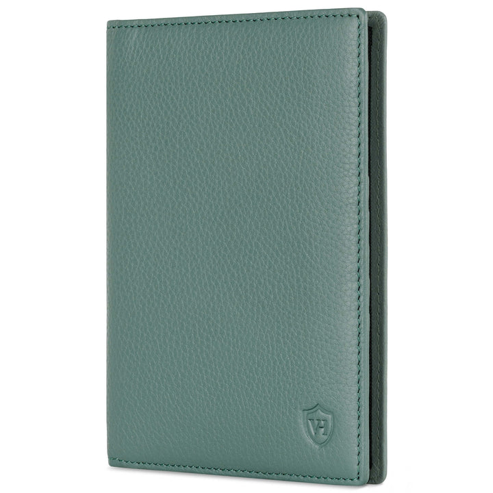 VON HEESEN® Reisepasshülle Leder Etui mit RFID-Schutz - Passhülle Passport Reisepass Mappe Hülle Org