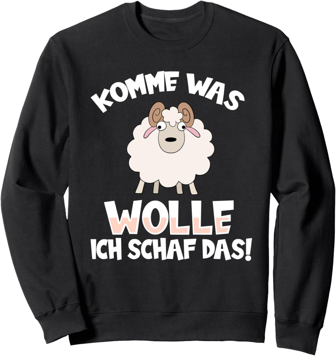 Ich Schaf das! Für Schafzüchter und Schaf Hirten mit Lämmern Sweatshirt