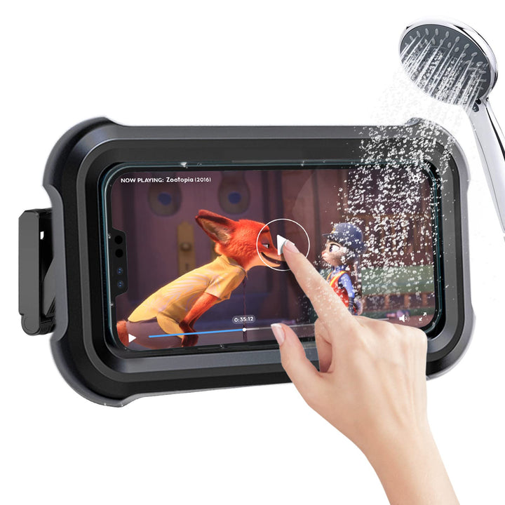 OOLYICO Dusch-Handyhalterung, um 480 ° drehbar, wasserdicht, mit Touchscreen, Duschzubehör, Guardian
