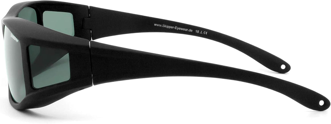 Skipper® | POLARISIERT | Überbrille für Brillenträger, Überbrille Sonnenbrille, Überziehbrille, Über